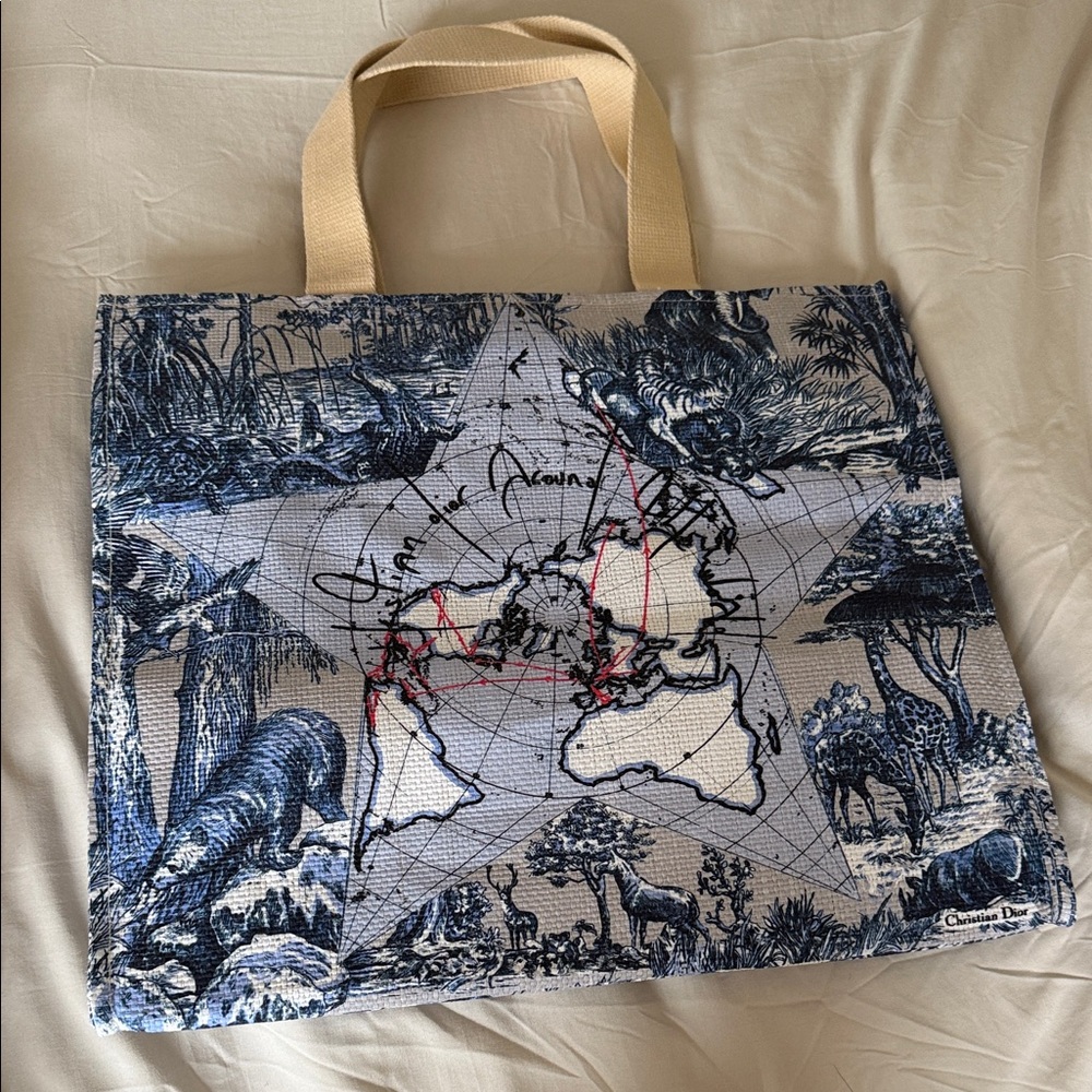 Christian Dior Tote Bag Around The World Tote